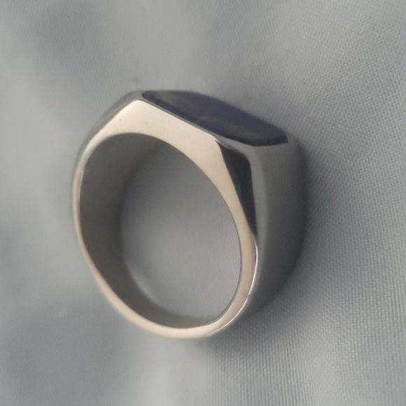 1344- Lapis Lazuli Natural Gemstone Handmade Men's Ring Size 10 NWT - Picture 2 of 7